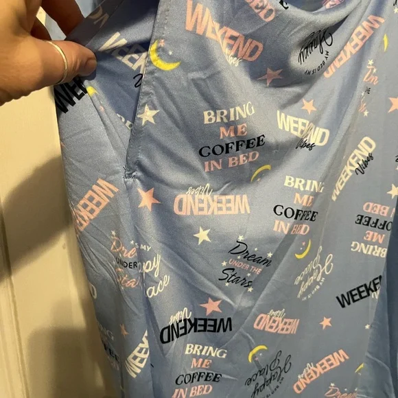 Weekend Vibes Women's Light Blue Pajama Set - Picture 7 of 8